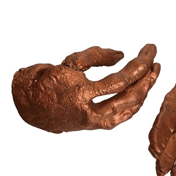 VTG Hand-Painted Wooden Halloween Candy Dish Spooky Hands Witch Cat Frog Pumpkin - Picture 10 of 10